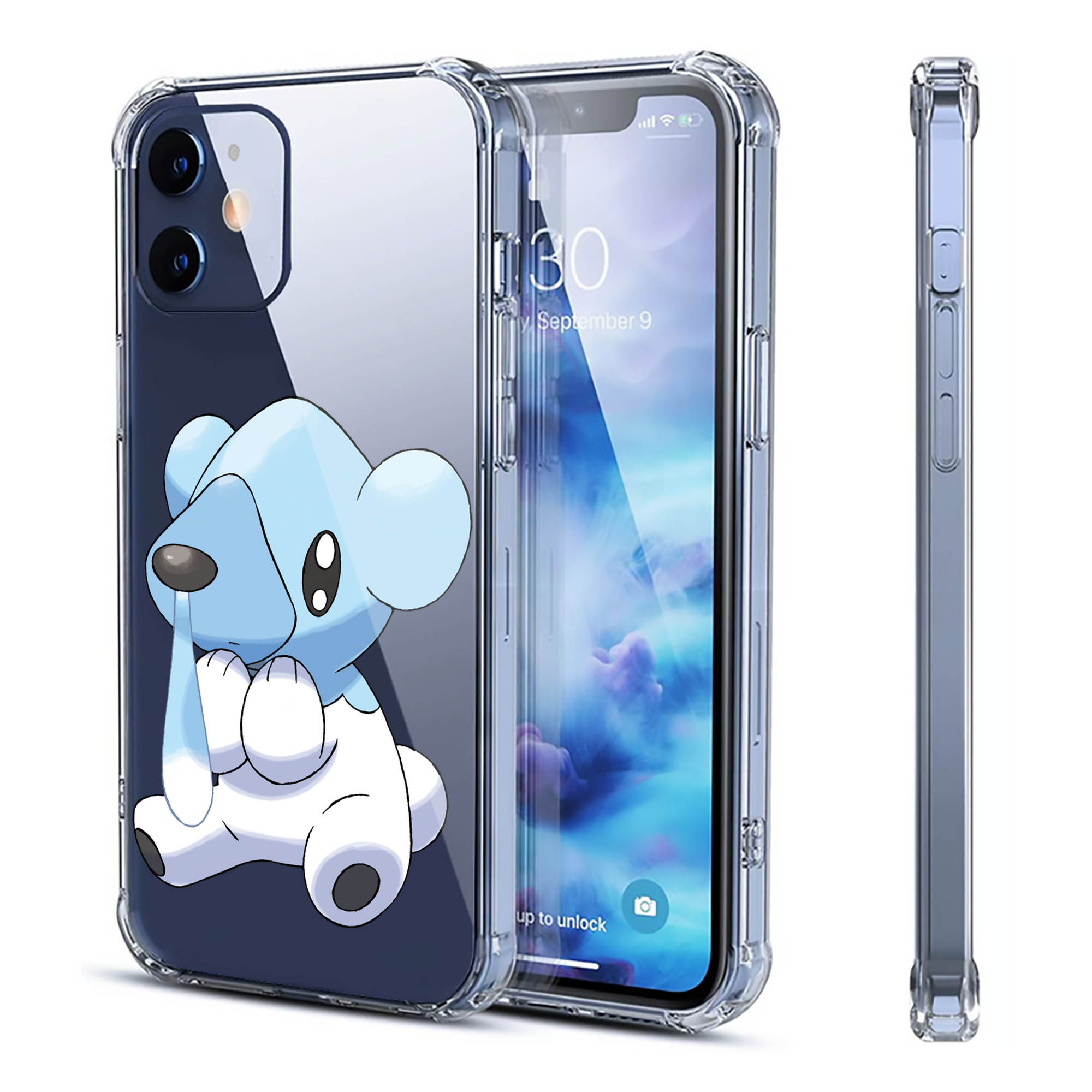 （画像用） ポケットモンスター Pokémon 【iPhone 12シリーズ対応】透明スマホケース（クリアソフトケース）